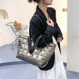 Winter Crossbody Down Bag Handbag Shoulder Strap Messenger Pack