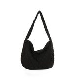 Winter Crossbody Down Bag Handbag Wide Shoulder Strap Messenger Pack