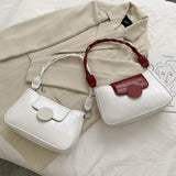 Square Flap Bag PU Leather Women's Handbag Stone Pattern Chain Shoulder