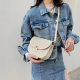 Straw Beach Bag Vintage Woven Shoulder Bag Ladies Crossbody Messenger Bag