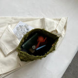 Canvas Tassel Shoulder Bag for Women Chain Crossbody Handbag and Purse