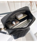 Tassel Small Messenger Bag For Women Lingge Embroidery Crossbody Bag