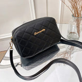 Tassel Small Messenger Bag For Women Lingge Embroidery Crossbody Bag