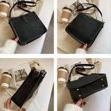 Vintage Women Shoulder Bags Crossbody PU Leather Handbags Large Totes