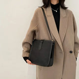 Vintage Women Shoulder Bags Crossbody PU Leather Handbags Large Totes