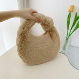 Winter Tote Bag Shoulder Handbag Women Purses Ladies Totes