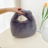 Winter Tote Bag Shoulder Handbag Women Purses Ladies Totes