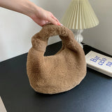 Winter Tote Bag Shoulder Handbag Women Purses Ladies Totes
