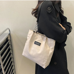 Large PU Leather Tote Bag for Women - Handbag for Students and Shoppers