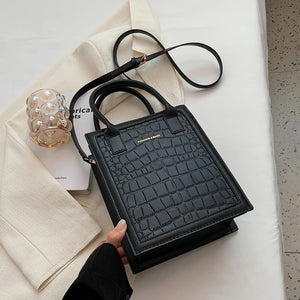 Crocodile Small Crossbody Bag Women Handbag Purse Leather Shoulder Lady