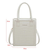 Crocodile Small Crossbody Bag Women Handbag Purse Leather Shoulder Lady