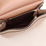 Women's Contrast Shoulder Bag Soft Leather Crossbody