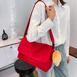 Canvas Tote Shoulder Bag for Women Casual Solid Handags Totes Travel Large Capac