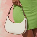 Women's PU Leather Half-moon Armpit Shoulder Bag