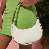 Women's PU Leather Half-moon Armpit Shoulder Bag