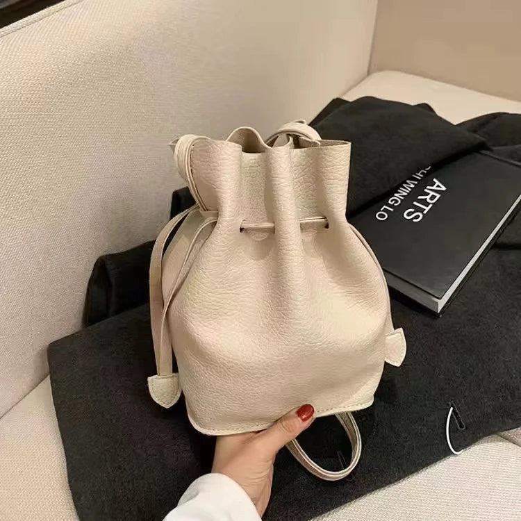 Vintage Crossbody Bucket Bag Woman Bag Female Shoulder Handbag