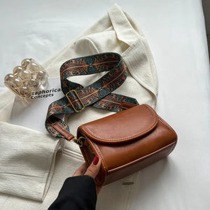 Vintage Flap Shoulder Bag Women PU Leather Crossbody Bag Lady Purse Tote Bolsas