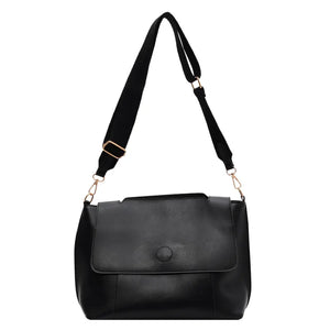 Vintage Soft PU Leather Crossbody Bag Women Shoulder Tote Purse