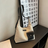 Vintage Canvas Shopper Bag Women Shoulder Handbag Lady Totes Pack Purse
