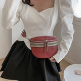 Waist Bag High Crossbody Chest Bags Soft Hip Pack Wide Shoulder Strap
