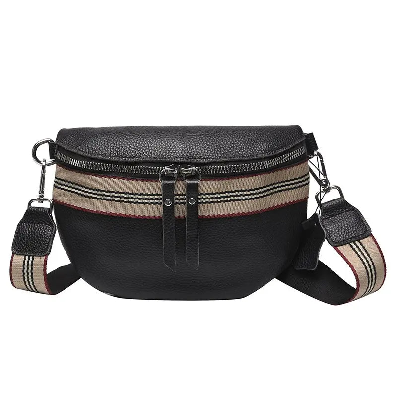 Waist Bag High Crossbody Chest Bags Soft Hip Pack Wide Shoulder Strap