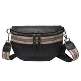 Waist Bag High Crossbody Chest Bags Soft Hip Pack Wide Shoulder Strap