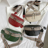 Waist Bag High Crossbody Chest Bags Soft Hip Pack Wide Shoulder Strap