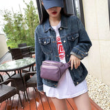 Leather Women Waist Bag Shoulder Bag Chest Bags Fanny Pack Travel Hip Waist Pack