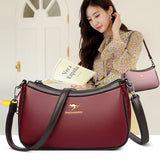 Casual Soft Leather Shoulder Bag for Women