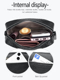 Wide Straps Leather Women Flap Bag Crossbody Shoulder Bags