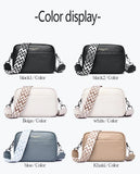 Wide Straps Leather Women Flap Bag Crossbody Shoulder Bags