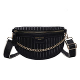 Leather Waist Bag Crossbody Shoulder Chest Pack for Women