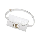 Woman Leather Fanny Pack Waist Bags Crossbody Chest Bag