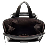 Oil Wax Leather Women Backpack Large Capacity School Bag