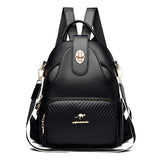 Soft Leather Women Backpacks Purses Shoulder Bags Rucksack for Girls