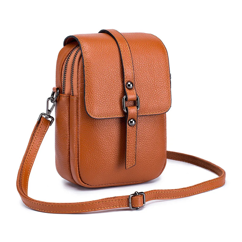 Women Leather Crossbody Bag Flap Shoulder Messenger Handbags