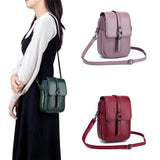 Women Leather Crossbody Bag Flap Shoulder Messenger Handbags
