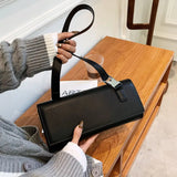 Women Bag PU Fashionable Purses Solid Hasp Hard Shoulder Bags