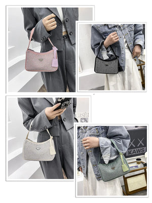 Rhinestone Shoulder Bag Women Bling Handbag