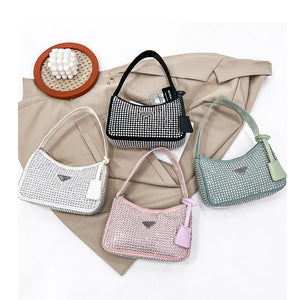 Rhinestone Shoulder Bag Women Bling Handbag
