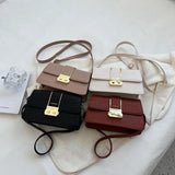 Crocodile Pattern Flap Messenger Bag for Women