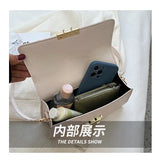 Crocodile Pattern Flap Messenger Bag for Women