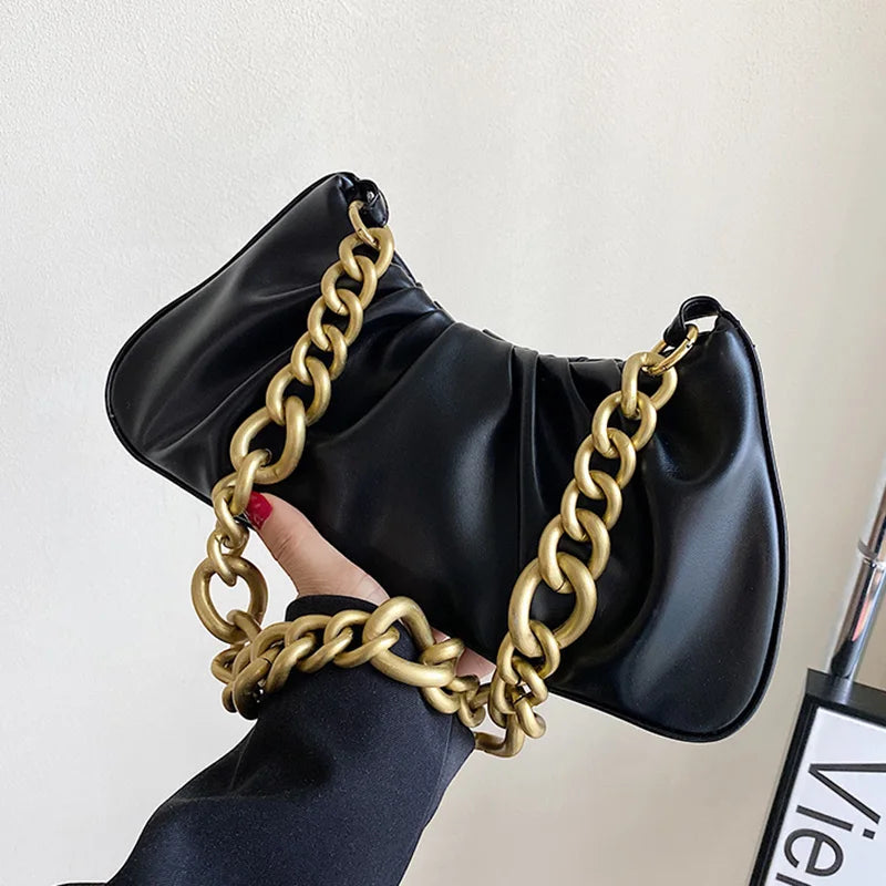 Women Armpit Bag Pink Cloud Bag Female Clutches Evening Bolsa