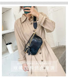 Women Fanny Pack Waist Bag Chain Crossbody Chest Bag Handbag