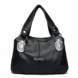 Women Pu Leather Shoulder Bag Crossbody Soft Messenger Multi-layer Tote