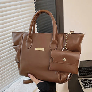 Green Shoulder Bags Messenger Bags Lady Pu Leather Big Totes Bolsas