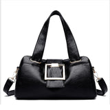 Women PU Leather Handbags Large Capacity Tote Shoulder Bag