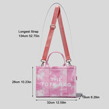 Large Letter Canvas Tote Shoulder Bag Eco Shopper Bags for Women