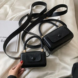 Women PU Leather Shoulder Bags Ladies Party Handbag Small Fl