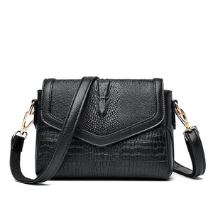 Women Pu Leather Shoulder Messenger Bags High Ladies Handbags Travel Bag Crocodi